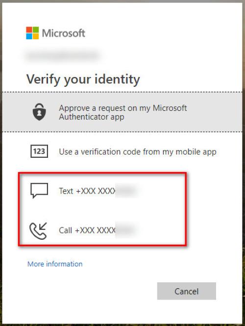 365 Sign-in OtherWay Verify