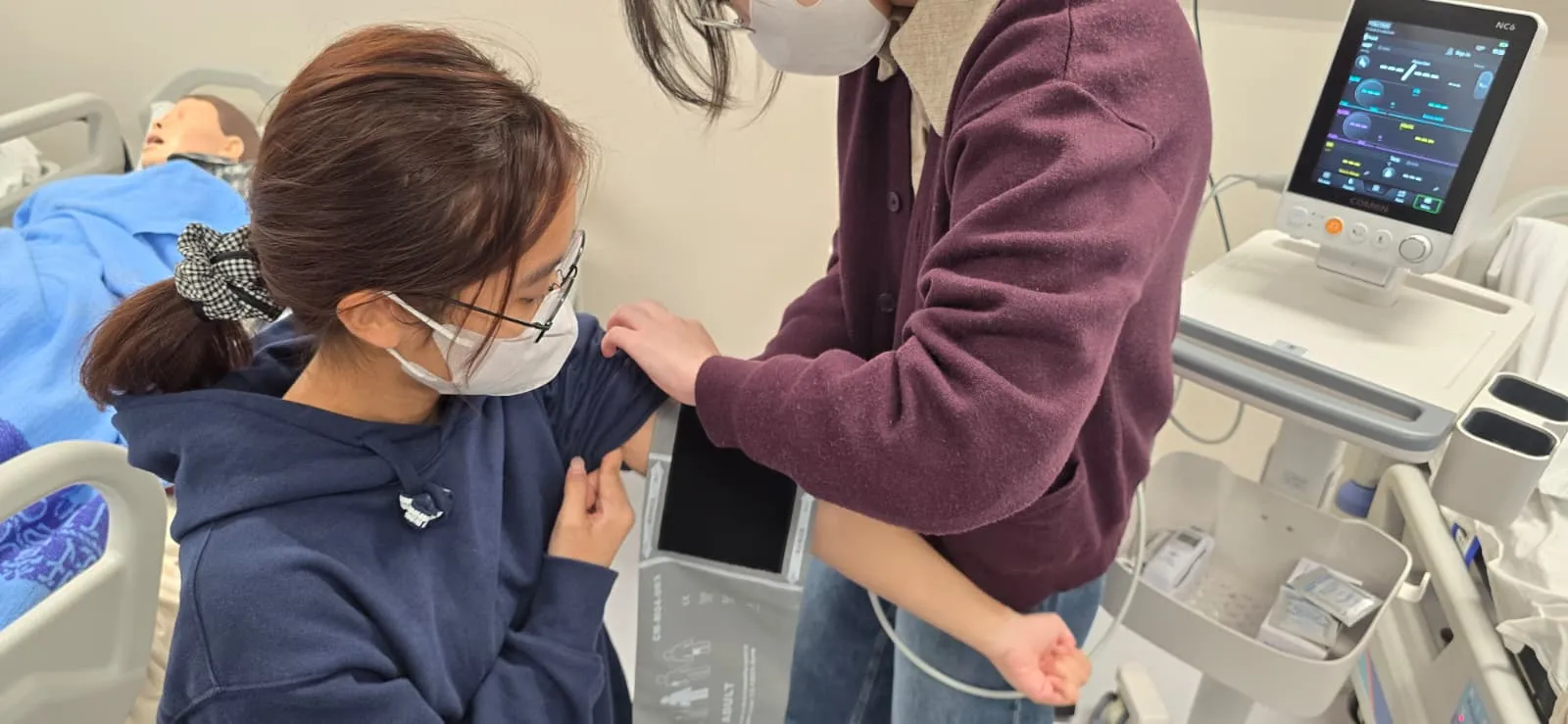 Hands-on Training in Health Worker Skills.