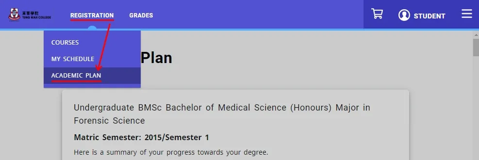 Academic Plan Registration