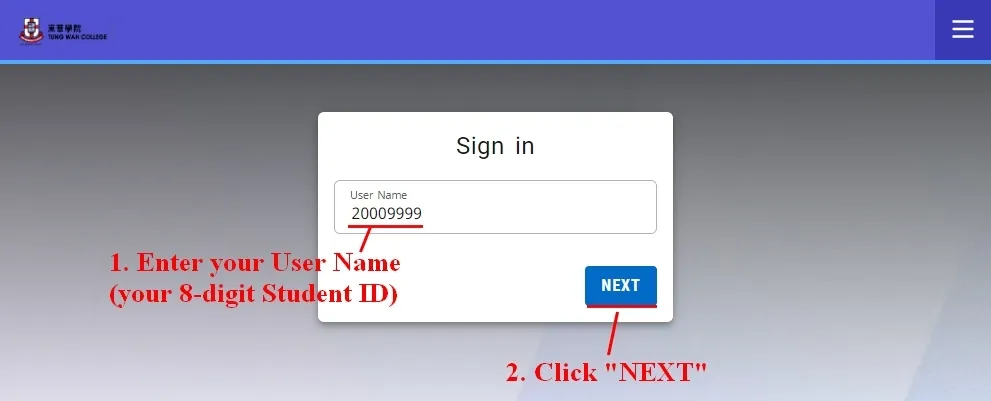LoginPowerCampus Step1
